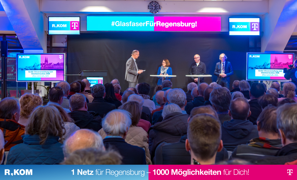 Große Infoveranstaltung zum Glasfaserausbau in Regensburg